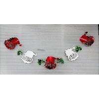 Fancy Santa Wall Garland